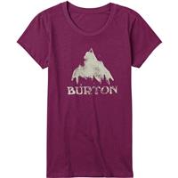 Burton Stamped Mountain Short Sleeve T Shirt - Women's - Sangria Heather