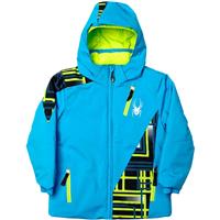 Spyder Mini Enforcer Jacket - Boy's - Electric Blue / Electric Blue / Theory Green Routed Print