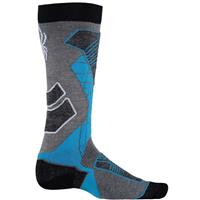 Spyder Zenith Socks - Men's - Image Gray / Black / Electric Blue