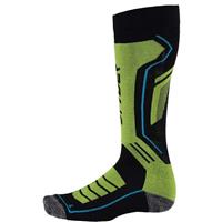 Spyder Sport Merino Socks - Men's - Black / Theory Green / Electric Blue