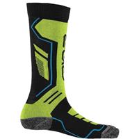 Spyder Sport Merino Sock - Boy's - Black / Theory Green / Electric Blue