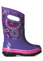 Bogs Classic Pansies Boots - Youth - Purple Multi
