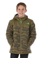 The North Face Reversible True Or False Jacket - Boy's - Burnt Olive Green Classic Camo Print