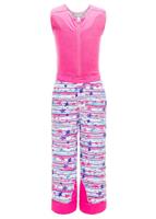 Spyder Bitsy Sparkle Pant - Girl's - Star Stripe Multi Print / Taffy Pink / Taffy Pink