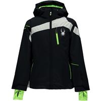 Spyder Rival Jacket - Boy's - Black / Cirrus / Bryte Green