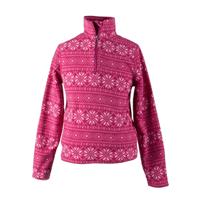 Obermeyer Bomber Pro 100wt Zip Top - Youth - Pink Snowflake