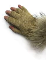 Mitchie's Matchings Knit Texting Glove - Women's - Gold - top