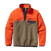 Patagonia Lightweight Synchilla Snap-T Pullover - Boy's - Ash Tan