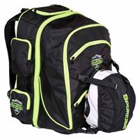 SporTube Overheader Padded Gear and Boot Backpack - Black / Green