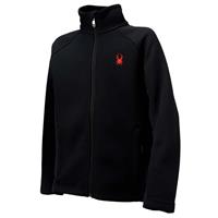 Spyder Constant Full Zip Mid Weight Core Sweater - Boy's - Black/Black