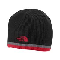 The North Face Keen Beanie - Boy's - Black / Chili Pepper Red