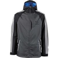 Adidas 3 Stripe Jacket - Men's - Black Dark Grey