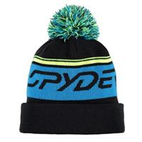 Spyder Icebox Hat - Boy's - Black / Electric Blue / Bryte Yellow