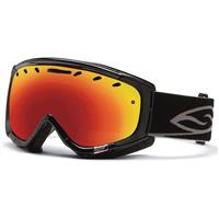 Smith Phenom Goggle - Black Frame with Red Sol X Lens