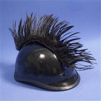 Mental Wig Out Mohawk Helmet Cover - Black
