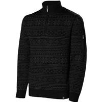 Neve Carson Zip Neck Sweater - Black