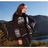 Dale Of Norway Dronningen Sweater - Women's - Black / Off White / Metal Grey