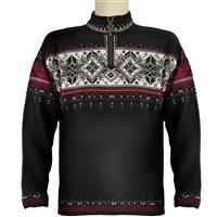 Dale of Norway Blyfjell Sweater - Men's - Black / Vino Tinto / Cream / Mountainstone