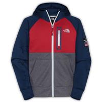 The North Face International Full Zip Hoodie - Boy's - Blue/Red/Grey