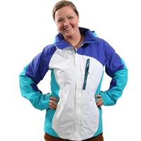 Burton AK 2L Altitude Jacket - Women's - Bright White Coloblock
