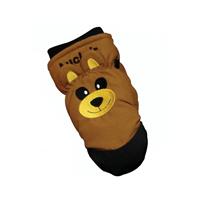 Auclair Petting Zoo Mittens - Youth - Brown Bruno Bear