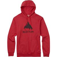 Burton Stamped Mountain Recycled Pullover Hoodie - Men's - Fiery Red Heather