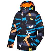 Quiksilver Mission Printed Jacket - Boy's - Caviar Printed