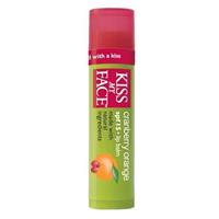 Kiss My Face Natural Lip Balm - SPF 15 - Cranberry Orange