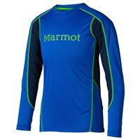 Marmot Windridge with Graphic LS Shirt - Boy's - Dark Azure/Green