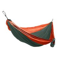 Grand Trunk Double Parachute Nylon Hammock - Forest Green / Red