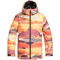 Quiksilver Mission Printed Jacket - Youth - Barn Red Matte Painting
