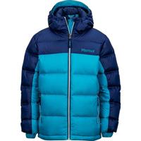 Marmot Guides Down Hoody - Girl's - Turquoise / Arctic Navy
