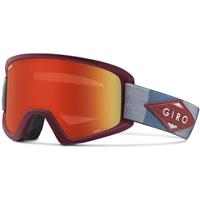 Giro Semi Goggle - Maroon Titanium Mnt Div Frame w/ Amber Scarley Lenses  (7083517)