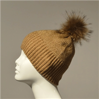 Mitchie's Matchings Knit Wool Hat - Women's - Gold