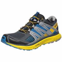 Salomon XR Mission Road to Trail Running Shoes - Men's - Grey Denim / Canary Yellow / Union Blue