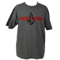 Volcom Signage Basic T-Shirt - Short-Sleeve - Boy's - Grey Vintage Heather