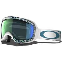 Oakley Elevate Goggle - Huntress White Frame / Emerald Iridium Lens (59-162)