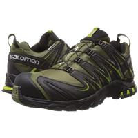 Salomon XA PRO 3D CS WP Running Shoes - Men's - Green / Black / Green