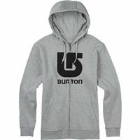 Burton Logo Vertical Full-Zip Hoodie - Men's - Gray Heather