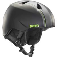 Bern Nino Helmet - Boy's - Matte Black/Green Racing