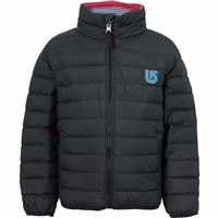 Burton Minishred Flex Puffy Jacket - Youth - True Black / Seaside stripe