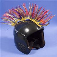 Mental Wig Out Mohawk Helmet Cover - Multi Color
