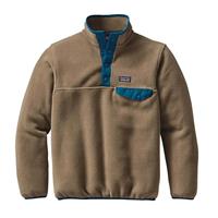Patagonia Lightweight Synchilla Snap-T Pullover - Boy's - Ash Tan