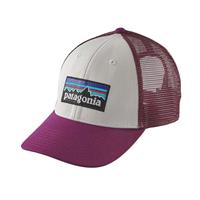 Patagonia P-6 Logo LoPro Trucker Hat - Men's - White / Violet Red