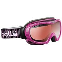 Bolle Simmer Goggle - Women's - Pink Stripes Frame with Vermillion Gun Lens