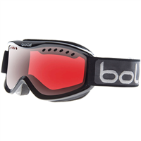 Bolle Carve Goggle - Shiny Black Frame with Vermillion Gun Lens