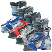 Alpina Be3K Ski Boots - Youth - Silver / Blue