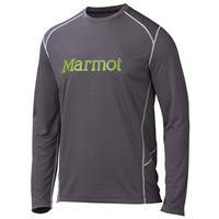 Marmot Windridge with Graphic LS - Men's - Slate Grey/Green Lichen