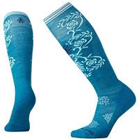 Smartwool PhD Ski Light Pattern Sock - Women's - Glacial Blue