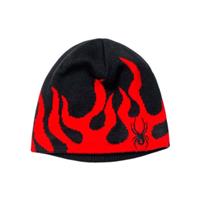 Spyder Mini Fire Hat - Boy's - Black / Volcano